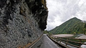 Scenic drive through the Buller Gorge on New Zealand