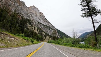 Drive from Lillooet to Merritt in British Columbia  - Canada