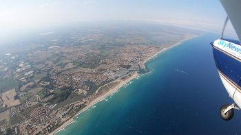 Saint-Cyprien on the Mediterranean coast in France