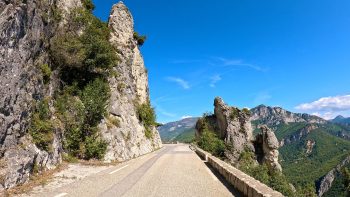 Scenic-Drive-on-a-Narrow-Winding-Road-with-Steep-Cliffs-from-Coursegoules-to-Sigale-France