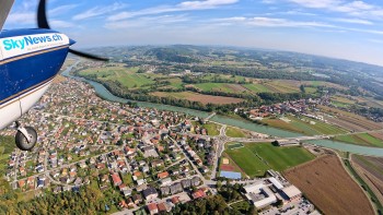 Flying from Maribor Slovenia to Budapest Hungary