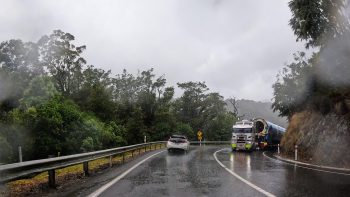 TORRENTIAL RAIN drive across the Whangamoa Saddle Driving From Blenheim to Nelson New Zealand