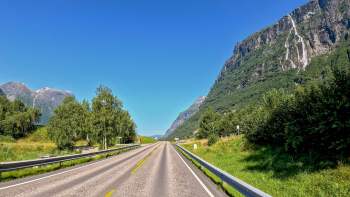 Norway in the Morning Sun - Driving from Kristiansund to Oppdal Norway in the Morning Sun - Driving from Kristiansund to Oppdal