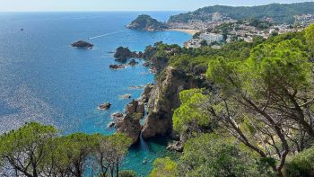 Tossa de Mar on the Mediterranean coast in Spain