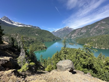 Diablo Lake in the North Cascades National Park, Washington State USA