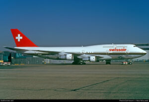 N221GF Swissair Boeing 747-357B