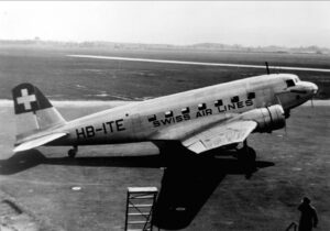 Swiss Air Lines - Douglas DC-2 - HB-ITE - Dübendorf Airport ca.1936