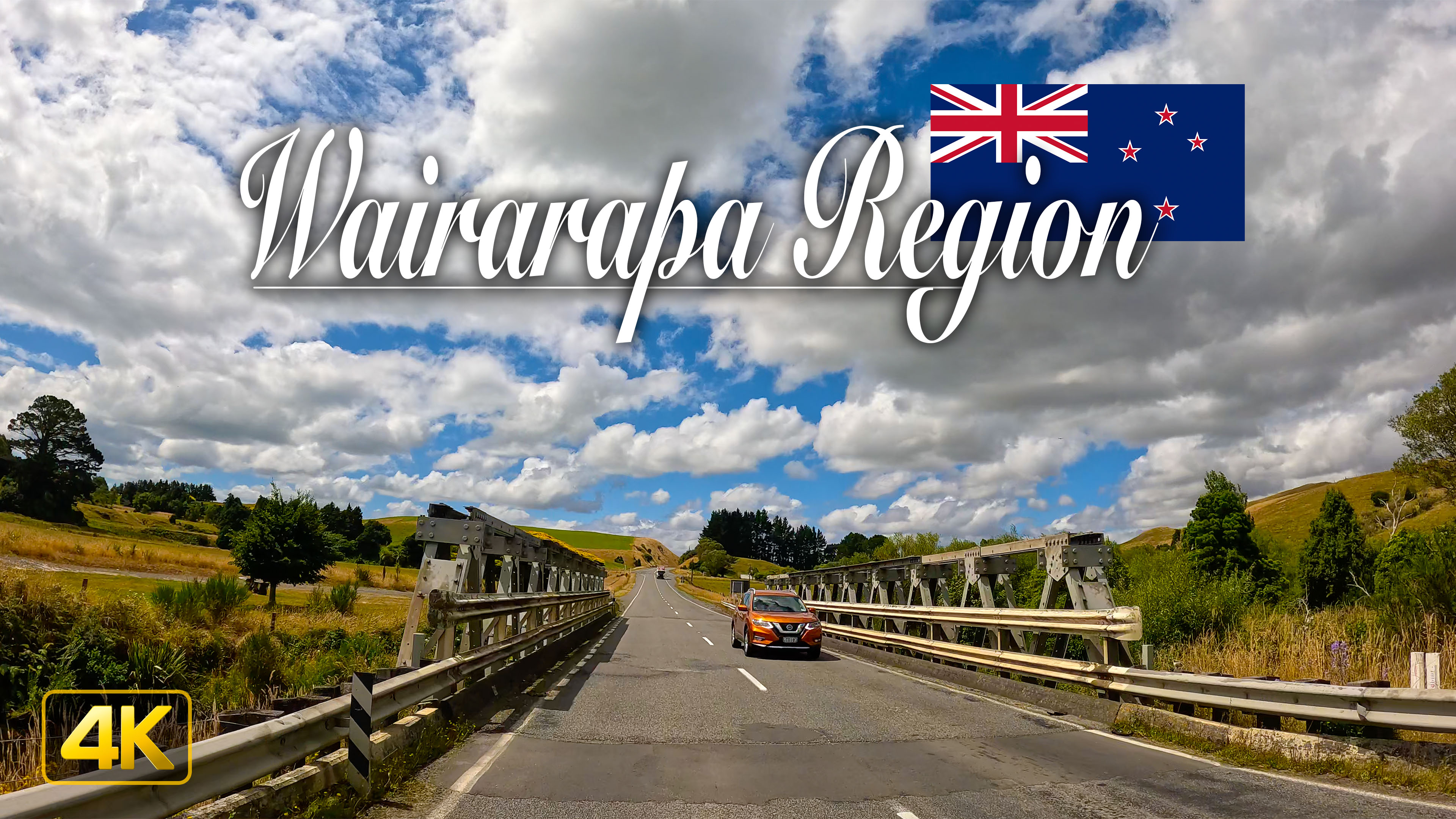 Driving from Greytown to Woodville on New Zealand's North Island