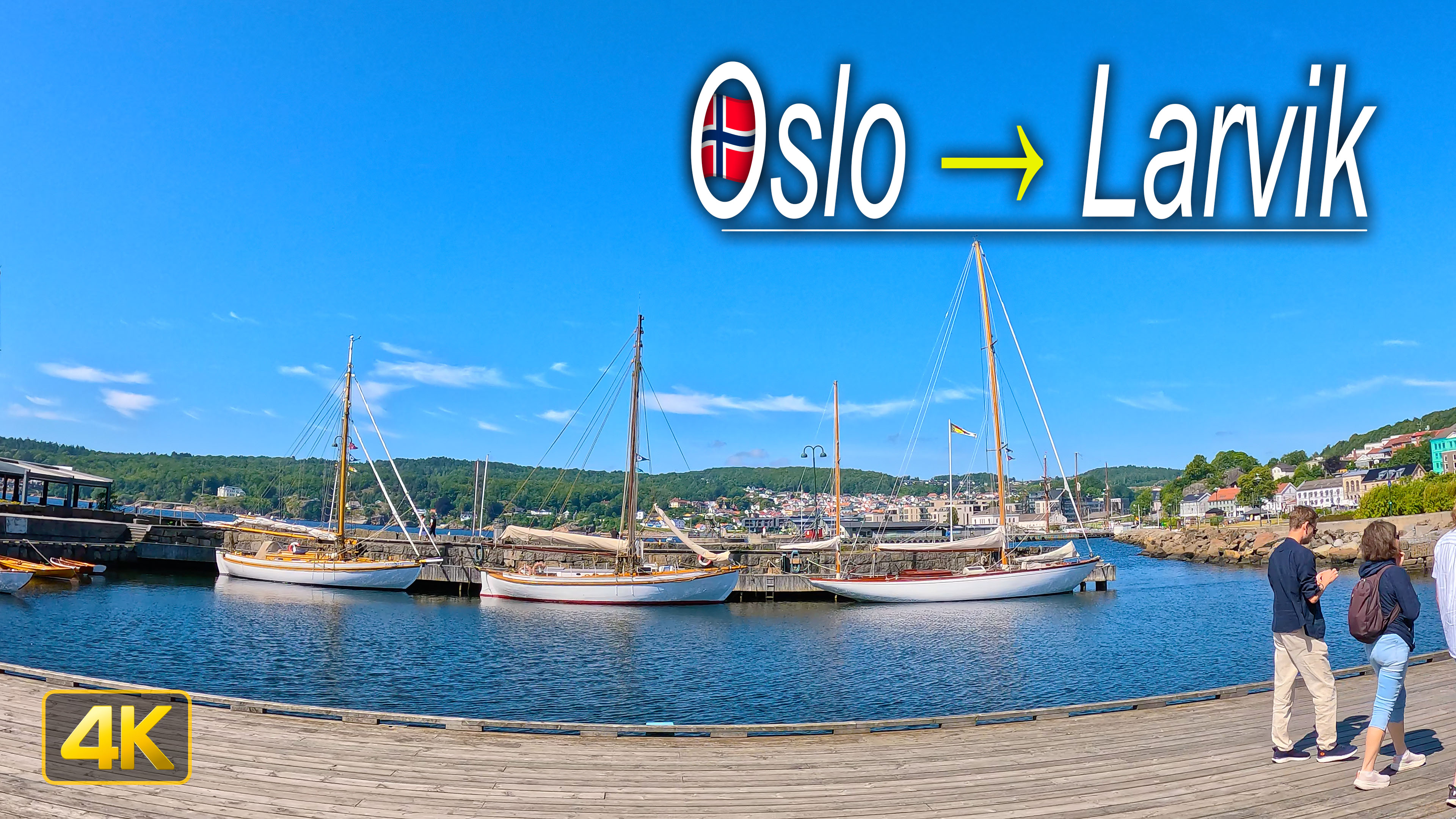 Driving from Oslo to Larvik - Norway