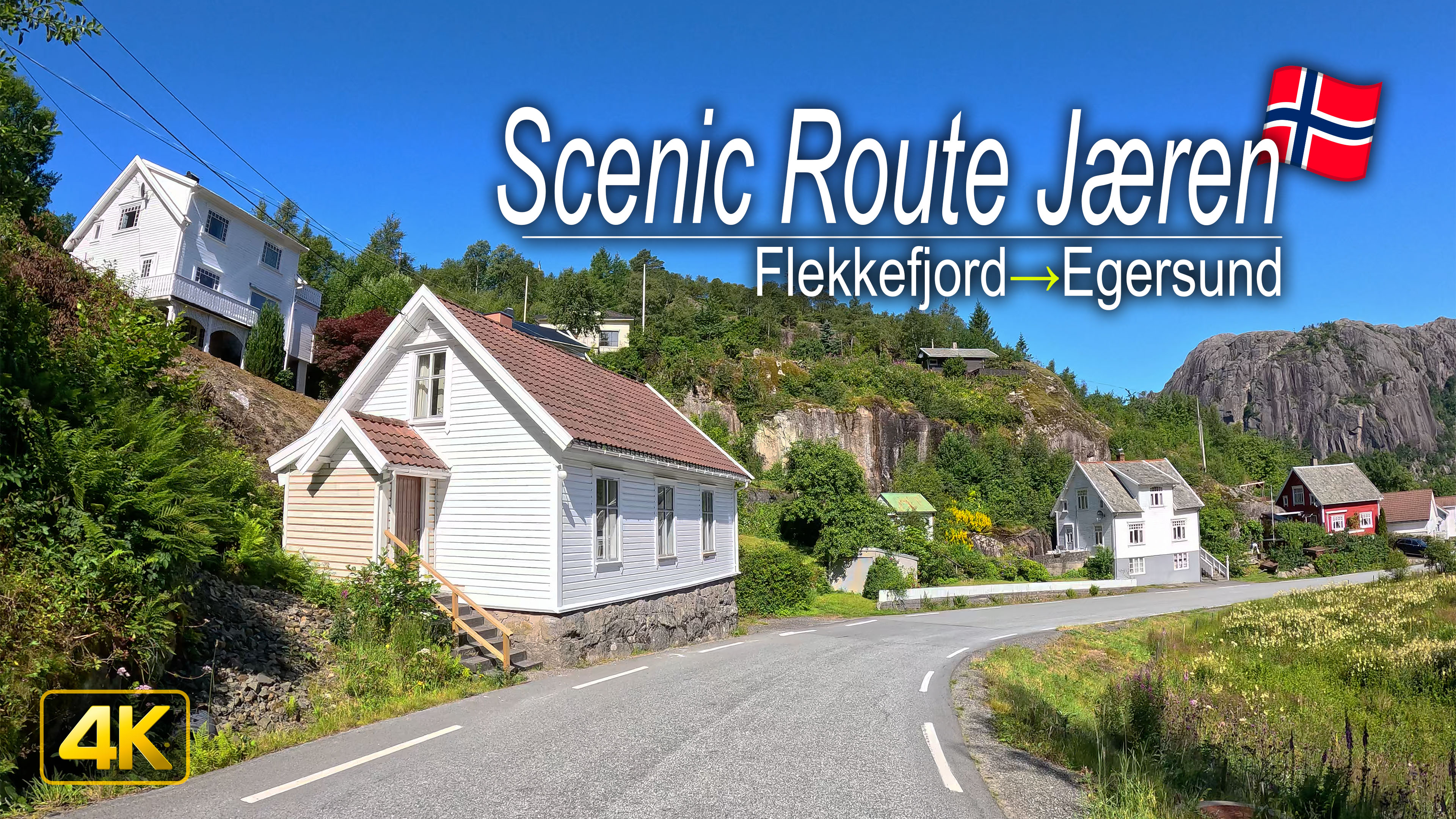 Driving from Flekkefjord to Egersund - Norway