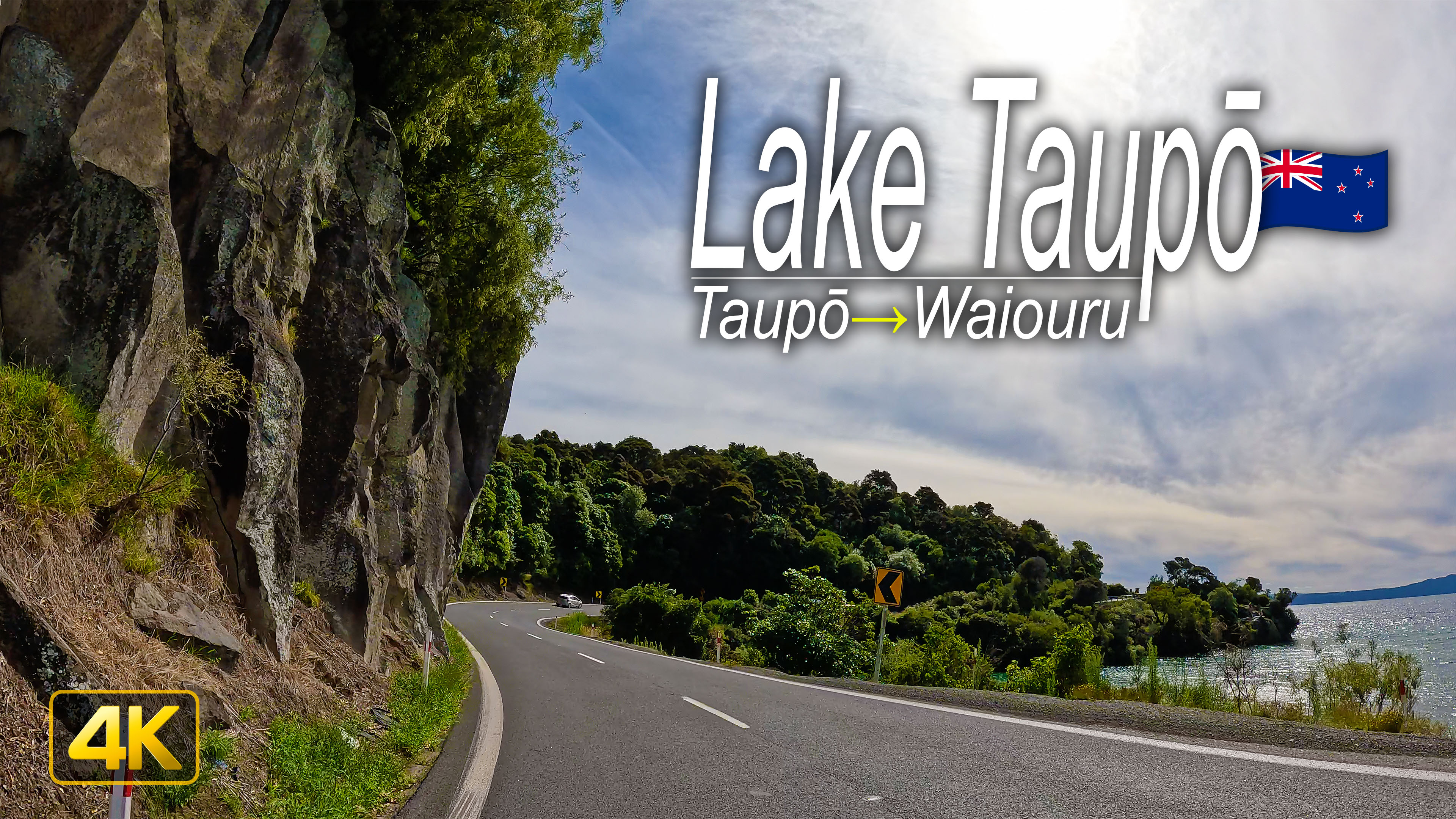 Driving from Taupō to Waiouru on New Zealand's North Island