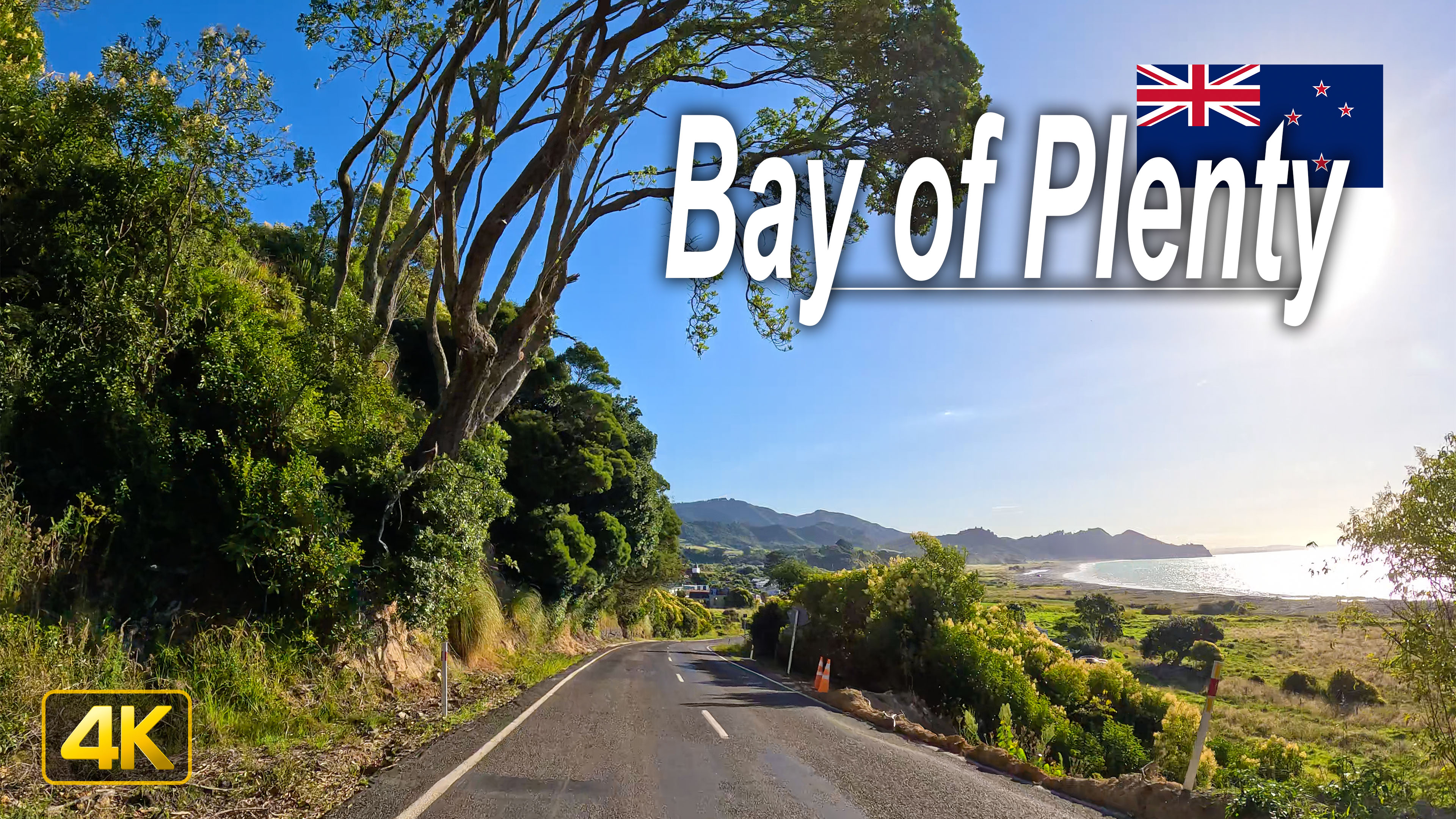 Driving from Te Kaha to Whakatāne on New Zealand's North Island