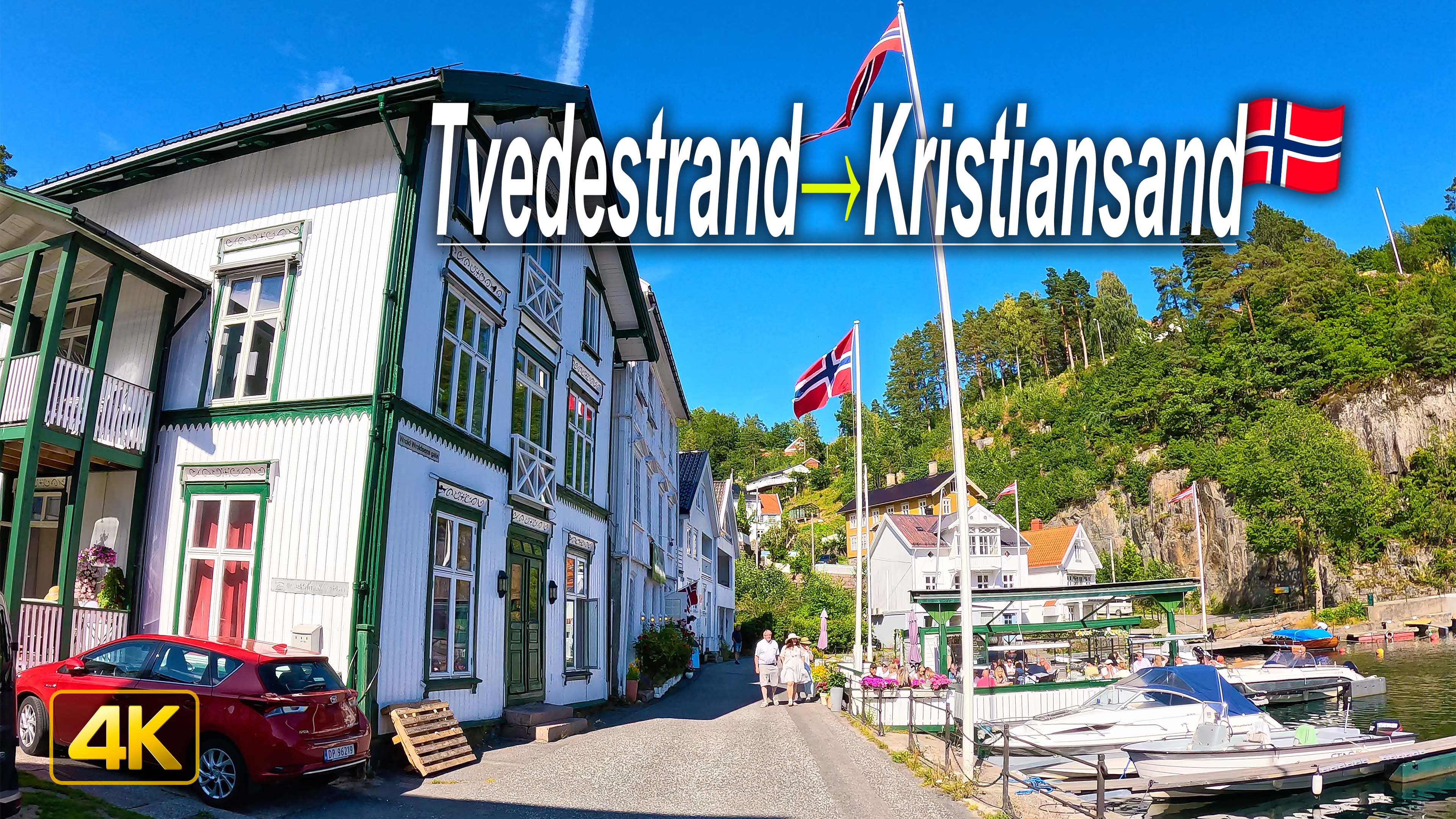 Driving from Tvedestrand to Kristiansand | Norway