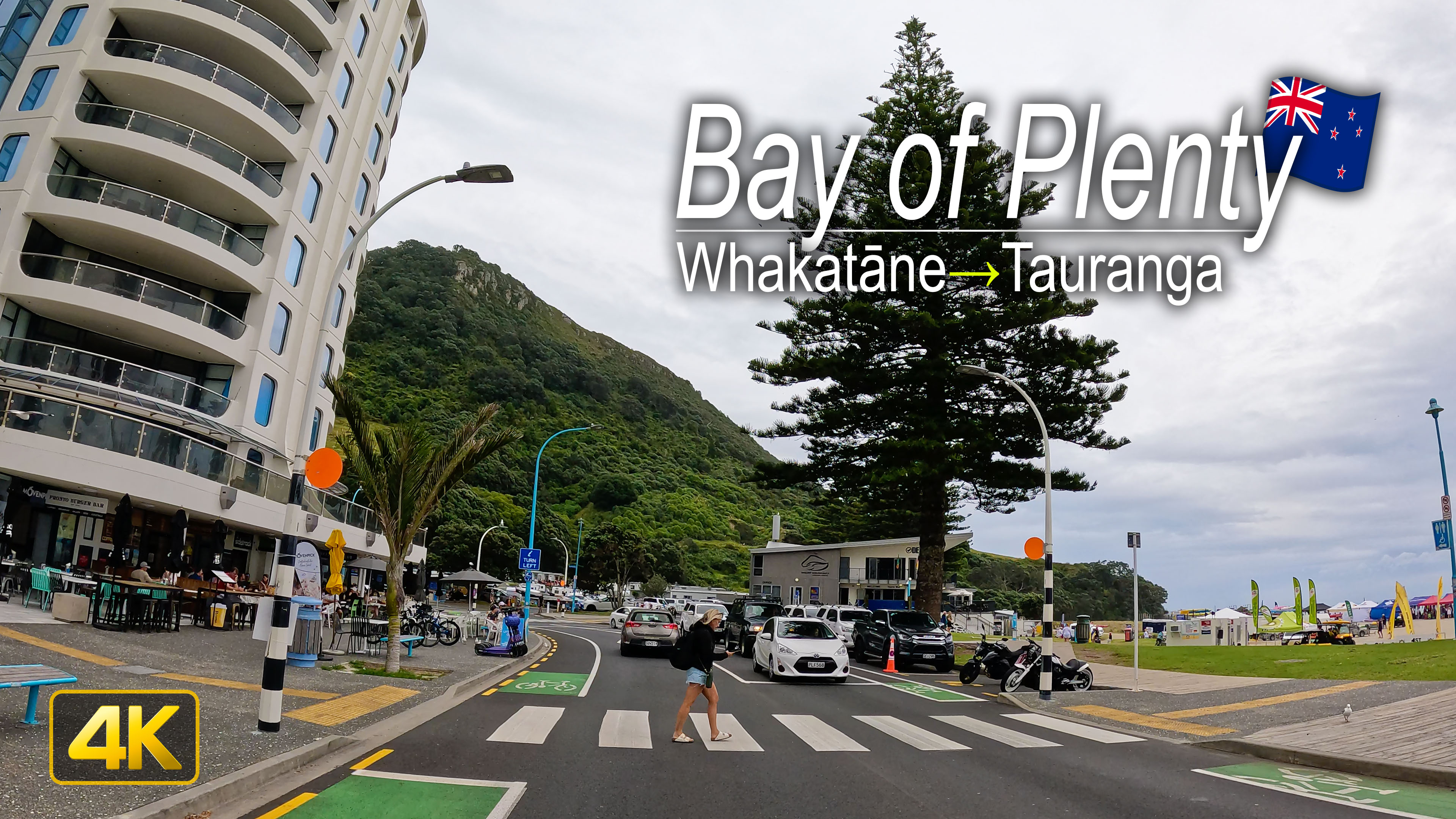Driving from Whakatāne to Tauranga on New Zealand's North Island