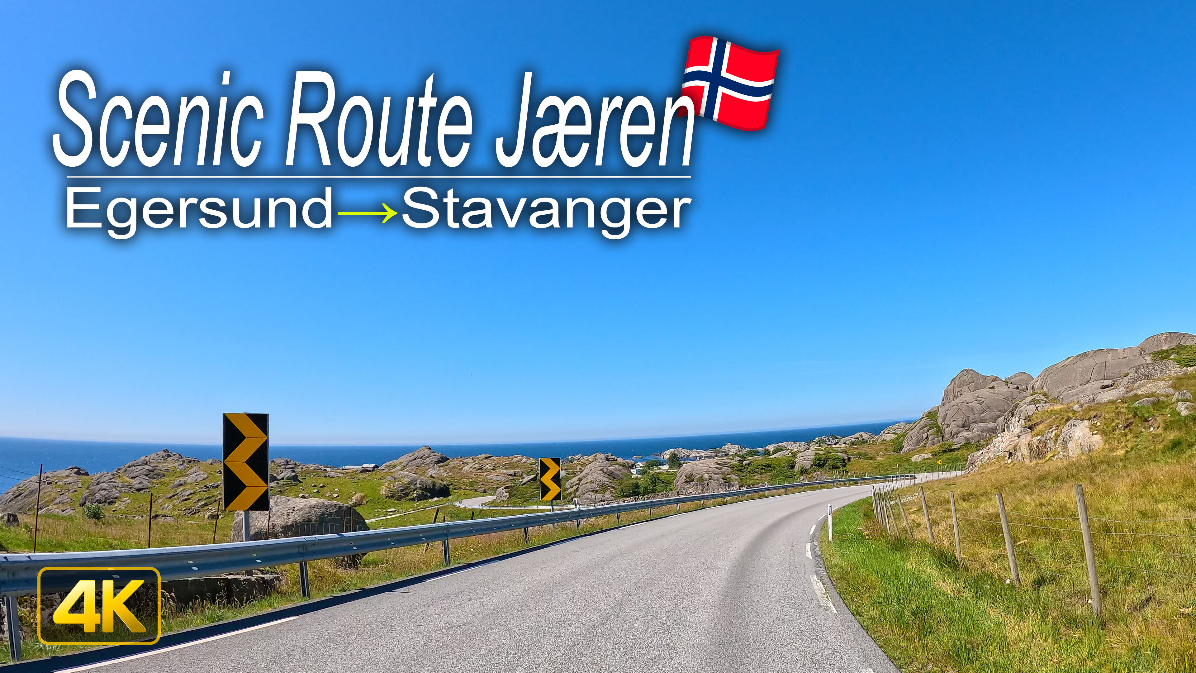 Driving from Egersund to Stavanger