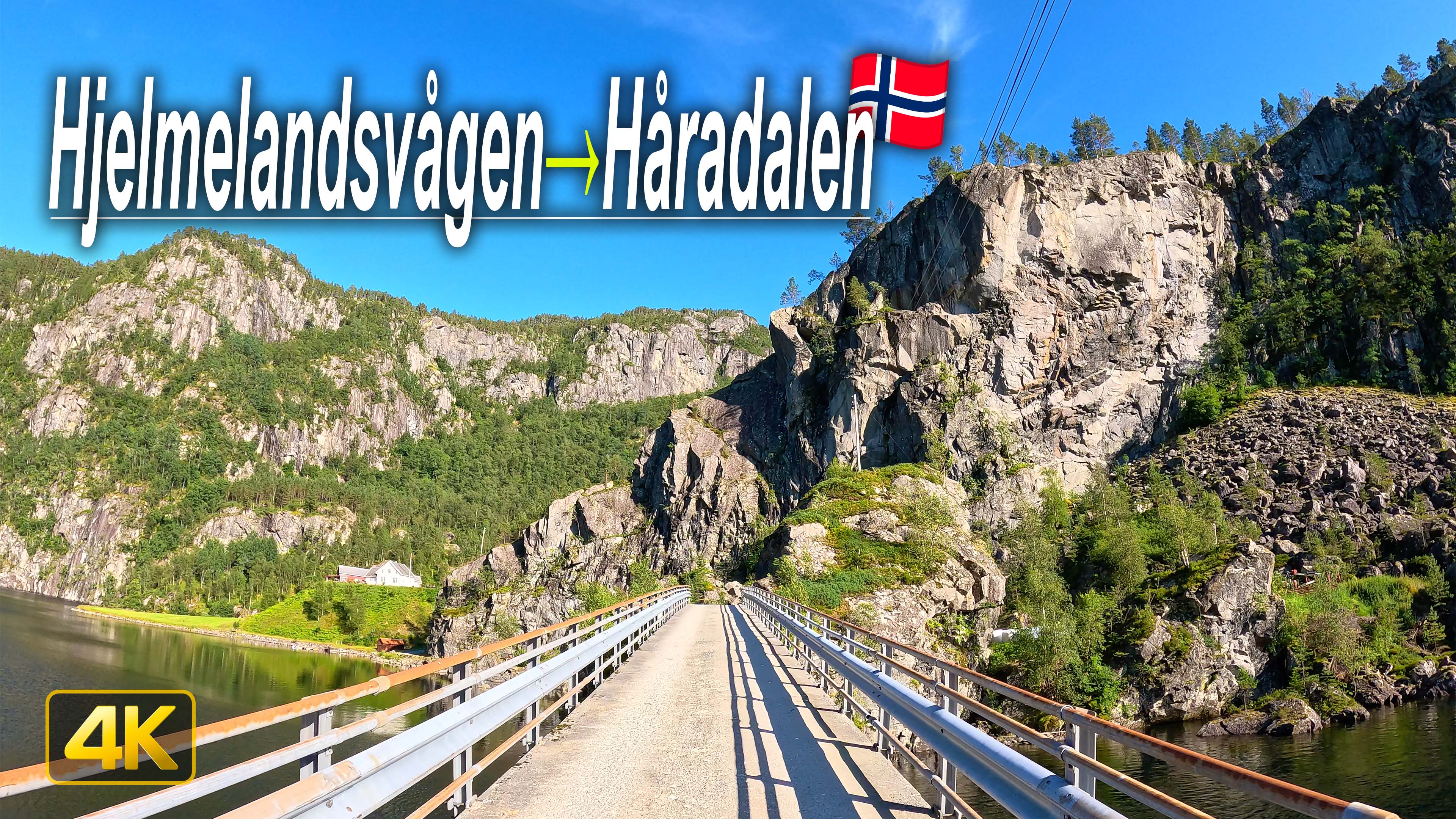 Real-Time Road Trip from Hjelmelandsvågen to Håradalen