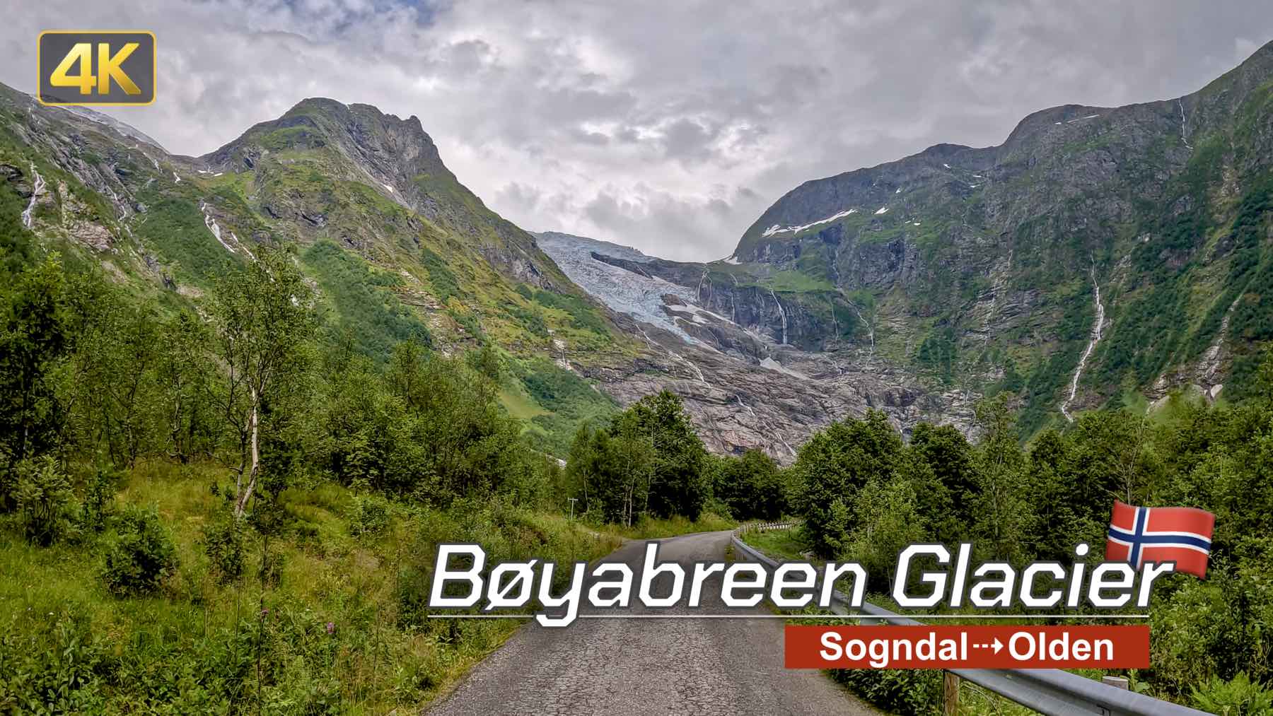 Sogndal to Olden via Bøyabreen Glacier, Norway